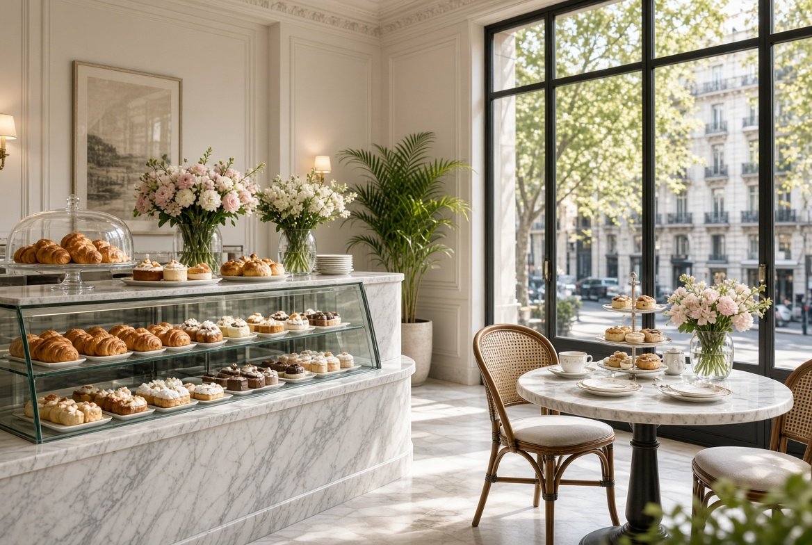 Café y pastelería del bistró